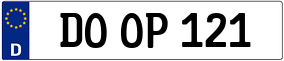 Trailer License Plate